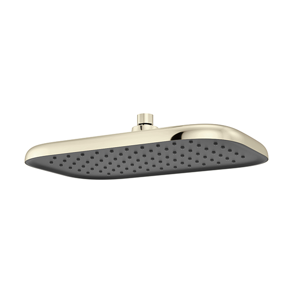 356 x 229 mm Single Function Shower Head with Grey Spray Face