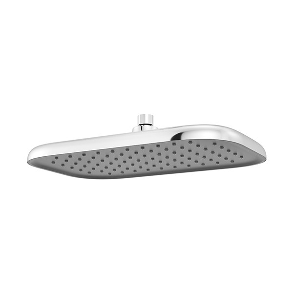 356 x 229 mm Single Function Shower Head with Grey Spray Face