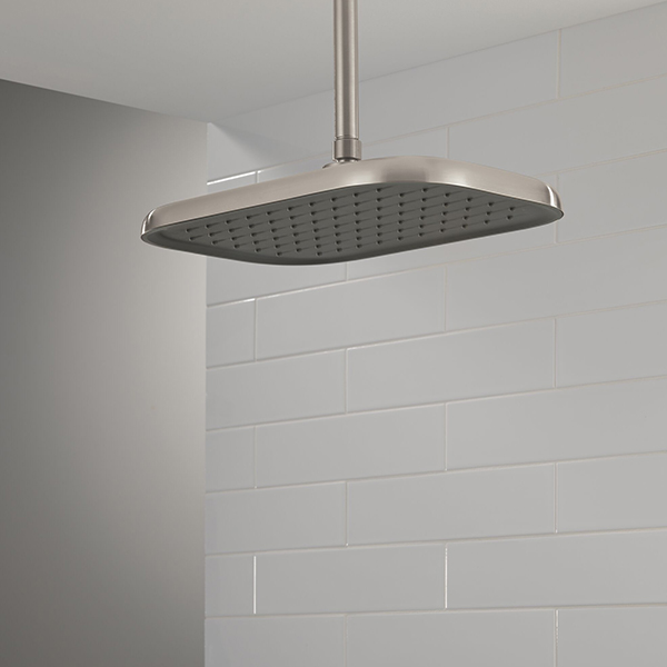 356 x 229 mm Single Function Shower Head with Grey Spray Face
