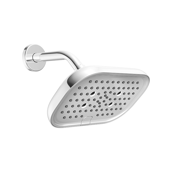 229mm x 146mm Multi-Function (6-Setting) Raincan Showerhead with H2Okinetic Technology
