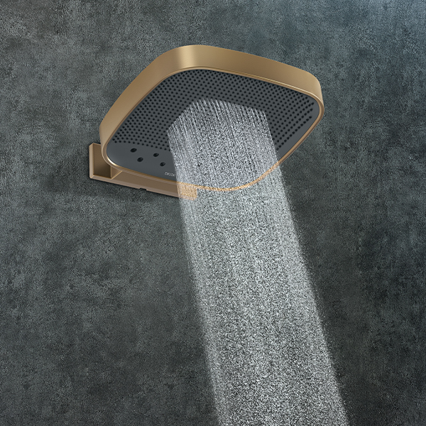 15" Square Multi-Function Showerhead with Wallmount Showerarm