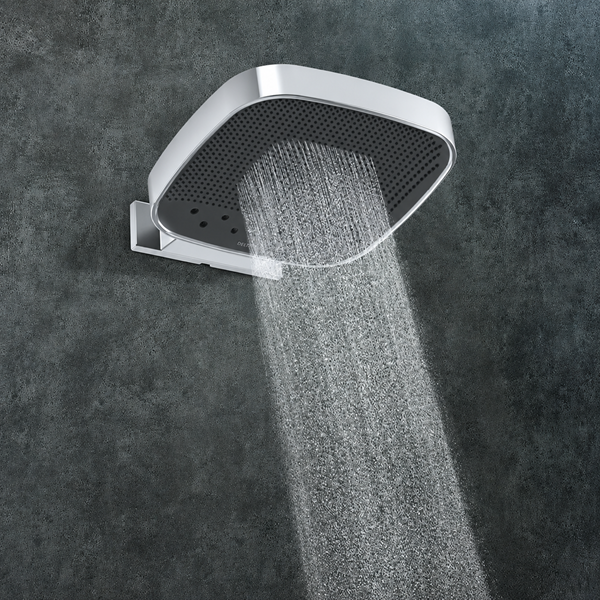 15" Square Multi-Function Showerhead with Wallmount Showerarm
