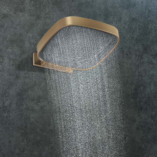 15" Square Multi-Function Showerhead with Wallmount Showerarm