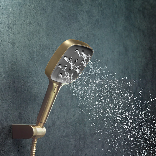 H2Okinetic hand shower with soothing mist function