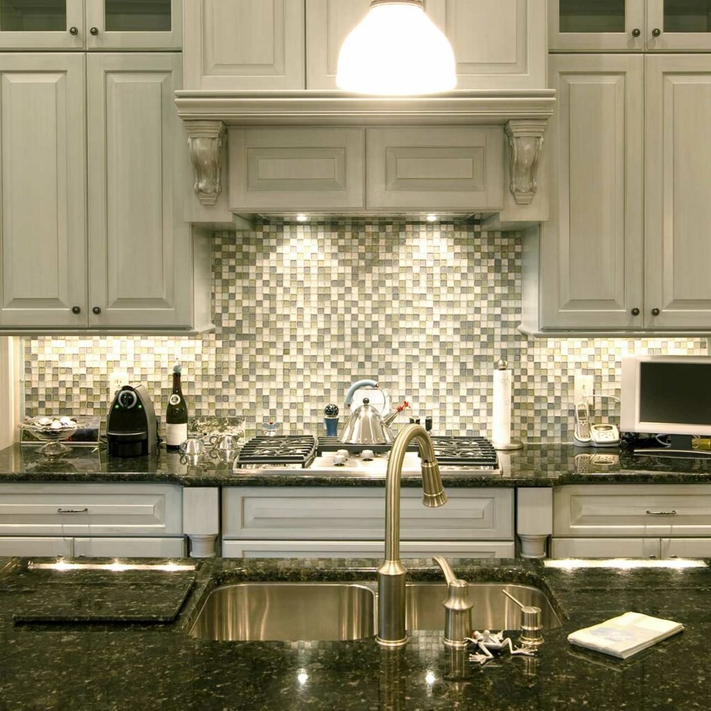 Glass Countertops Is Another Type Of Kitchen Countertops And It Gives Sleek Look.