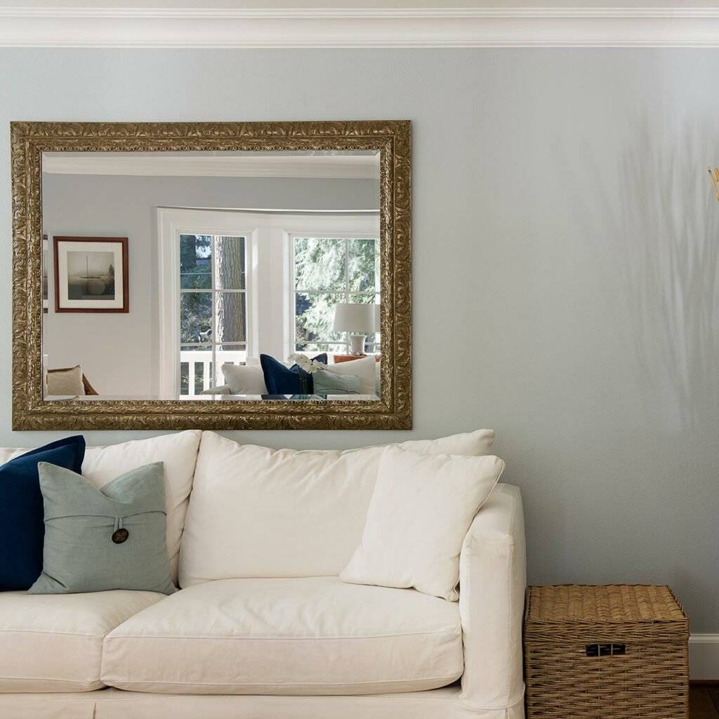 Mirror on the wall in a small indian home