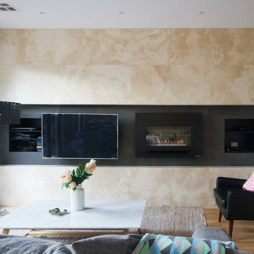 wall mounted tv unit led tv with marble designed on wall design for tv unit
