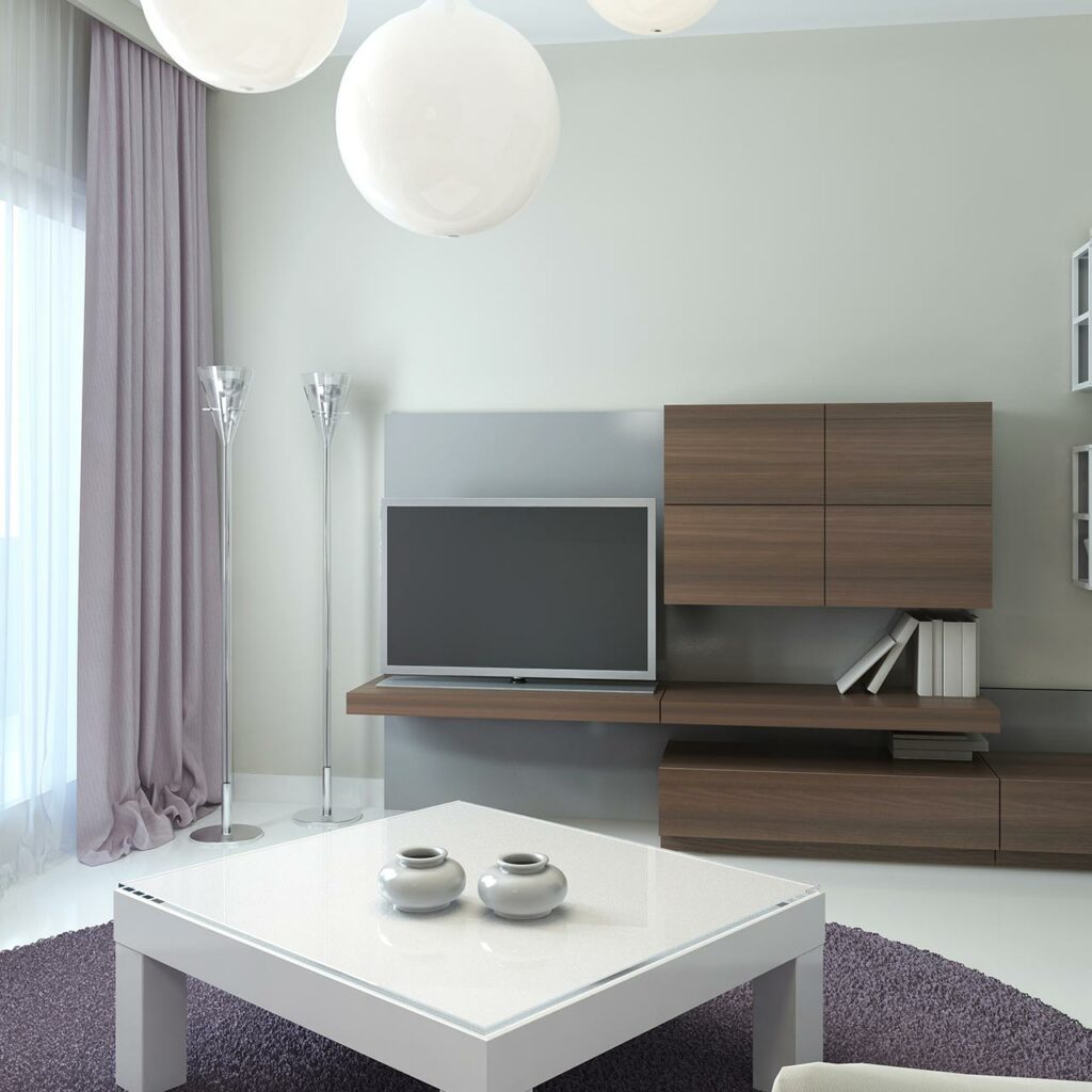 Low Shelf Tv Unit Designs For Living Room, Store Small Items Inside Shelves Of Low Lying Tv Units.