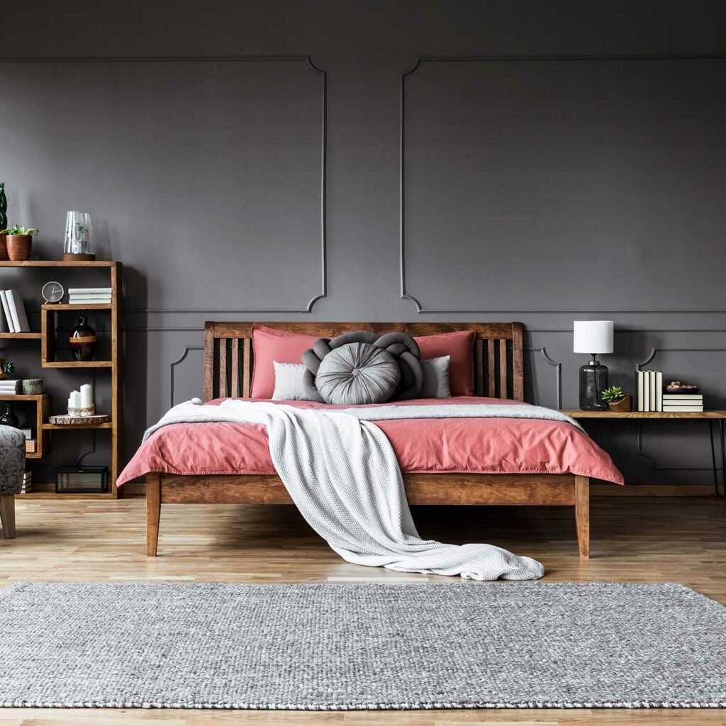 Use Soft Rug to Create Your Home Bedroom into a Luxurious Five Star Hotel Room.