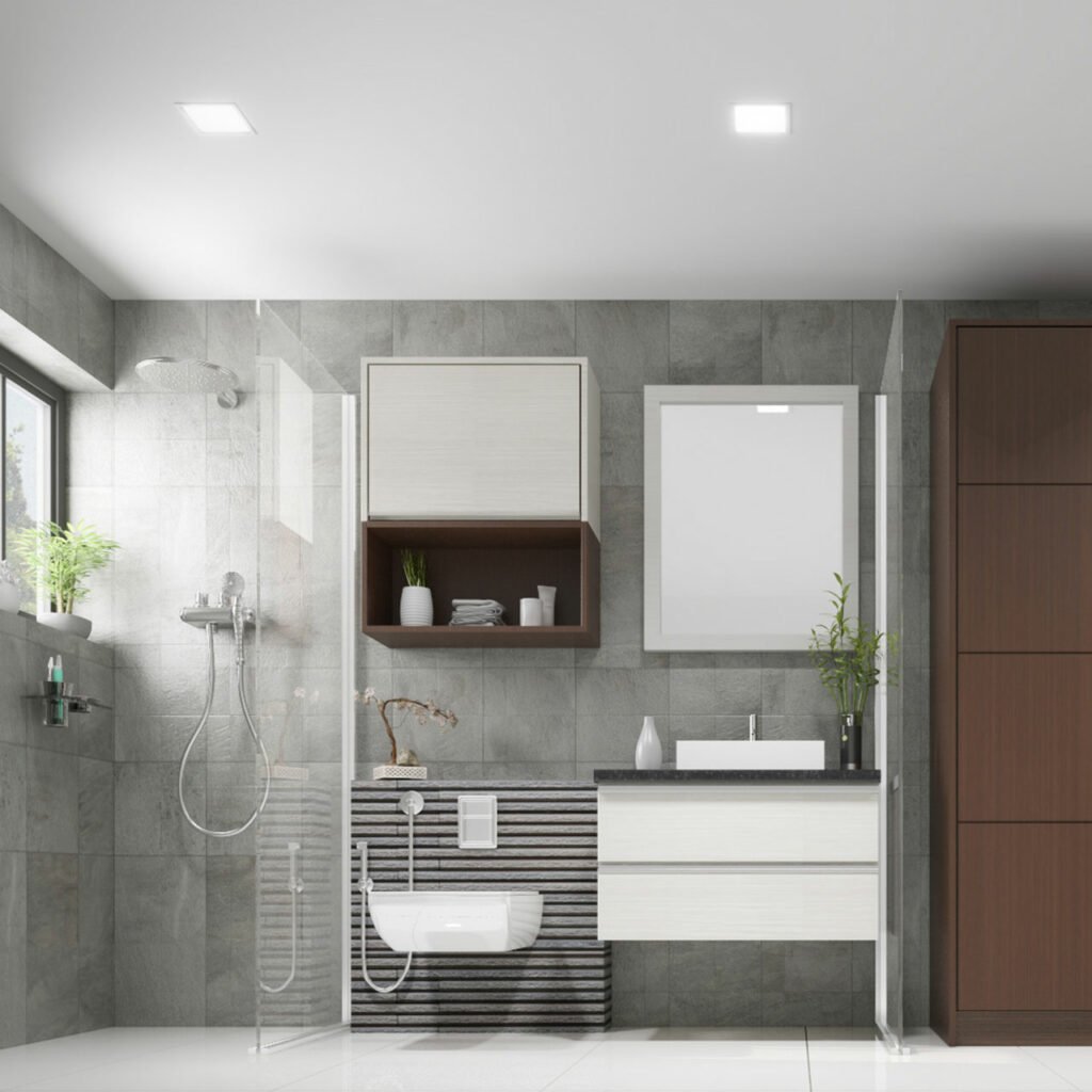A Decent Grey Bathroom