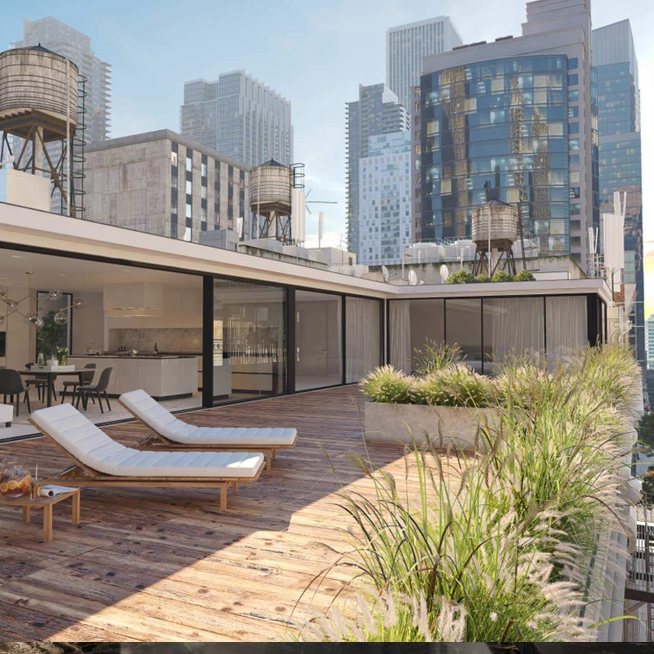 Private Outdoor Spaces for Penthouse