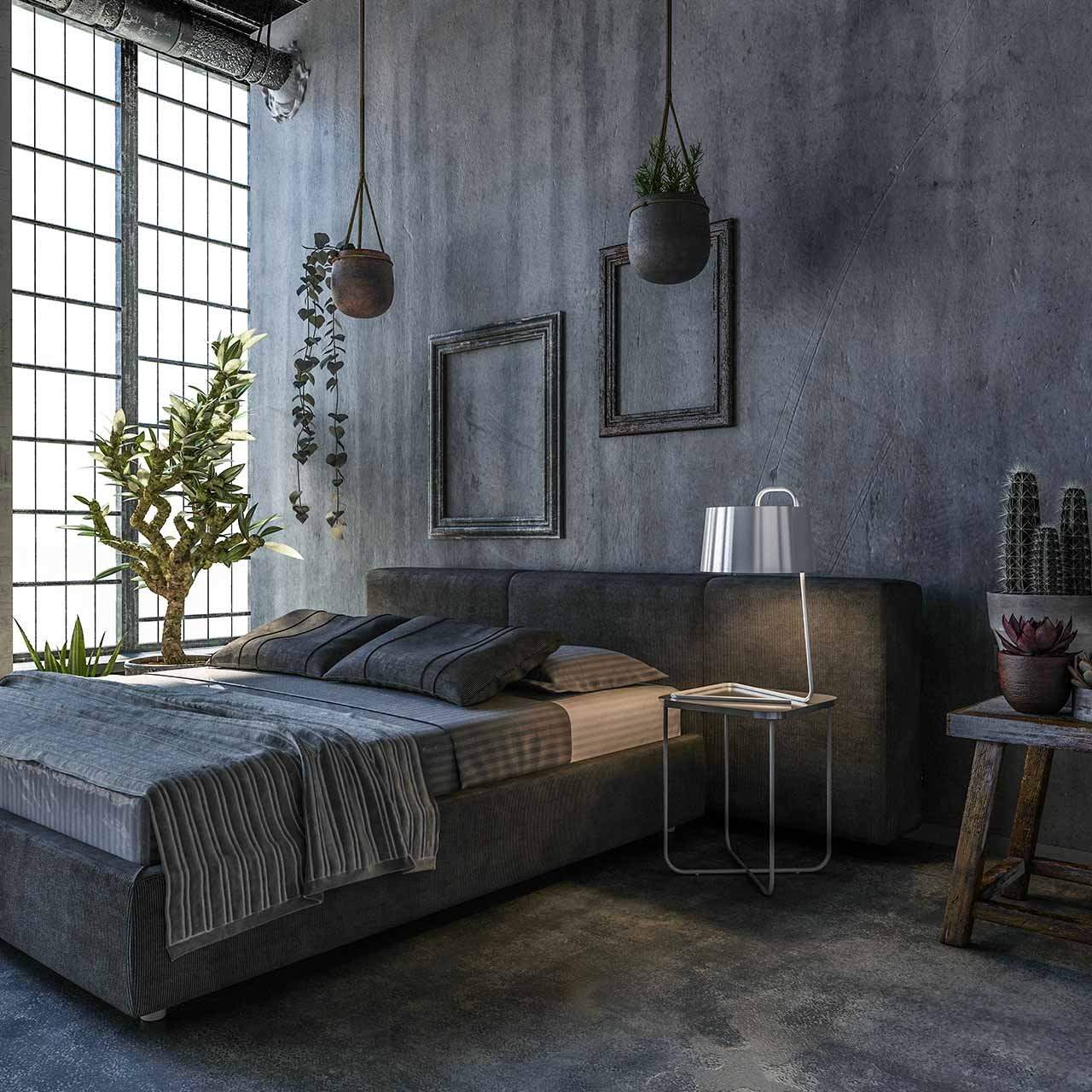 Industrial modern bedroom ideas