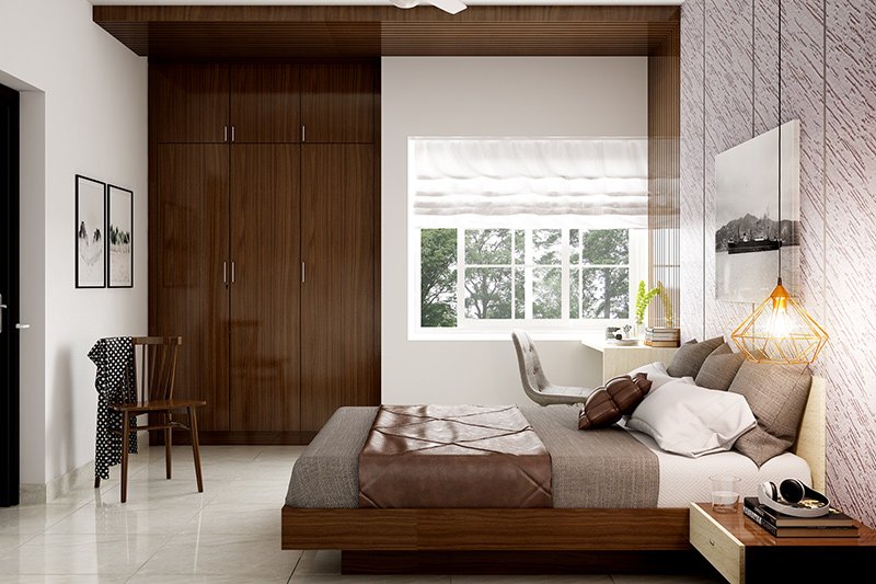 Wardrobe design for bedroom which can be easily moved around between rooms