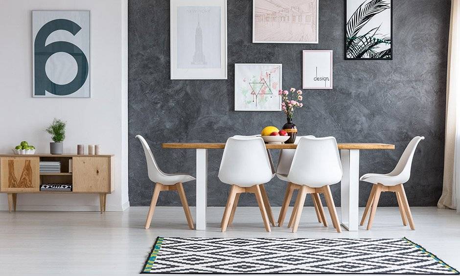 The gallery wall is perfect for your dining wall decor ideas.