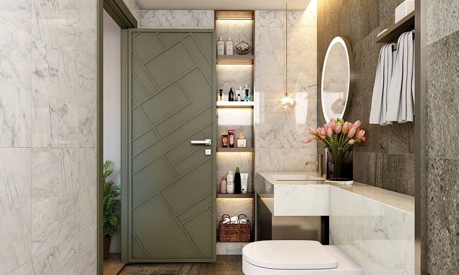 Master bathroom door design latest with premium materials and finishes with a stylish bathroom door design