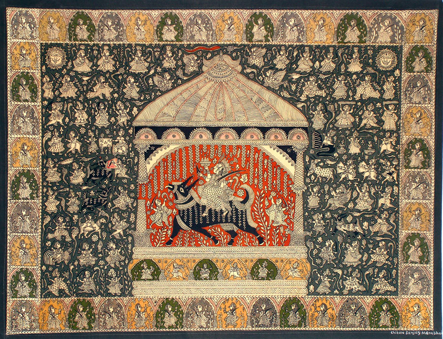 Mata ni pachedi: Ritual cloth painting Mata ni pachedi: Ritual cloth painting