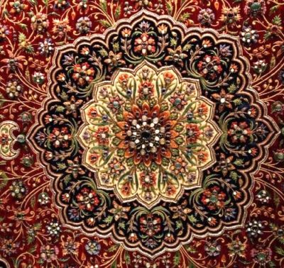 The delicate Zardozi Embroidery The delicate Zardozi Embroidery