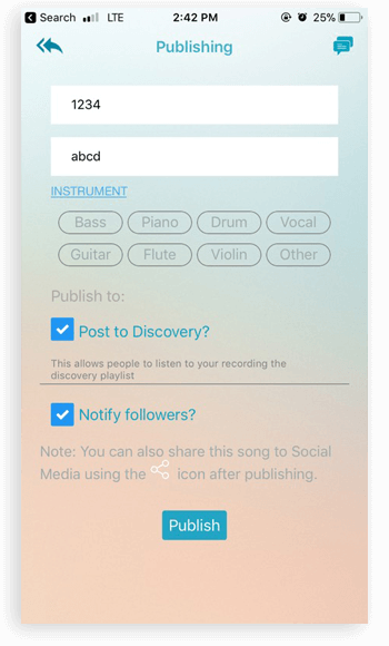music app screenshots