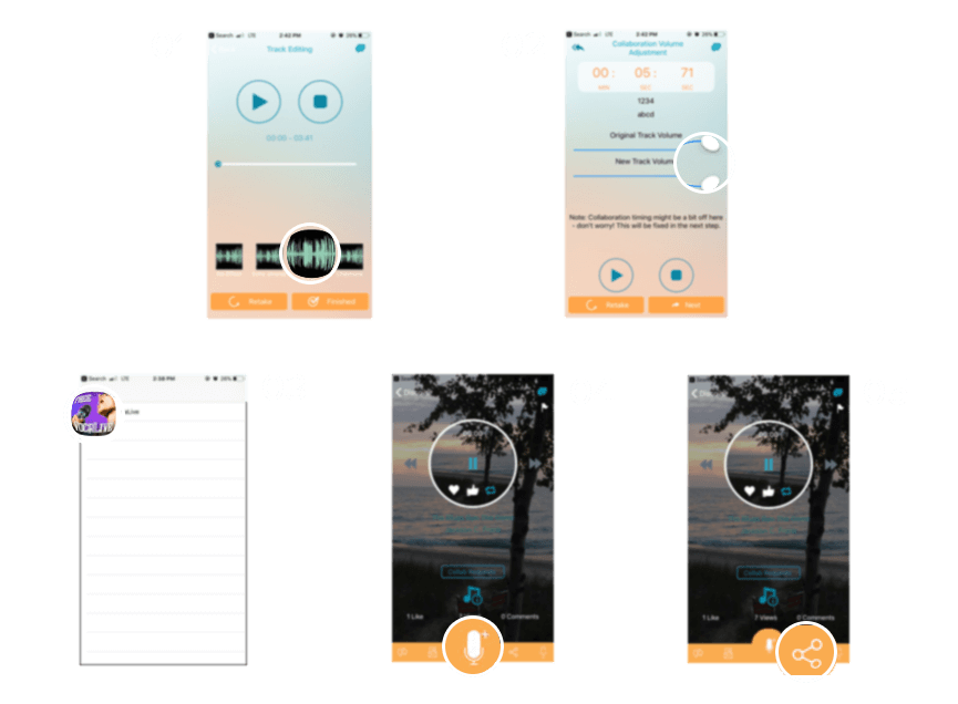 music app screenshots