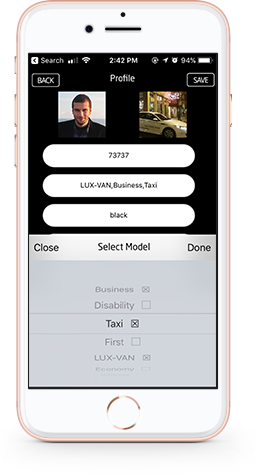 multi-model-selection for taxi booking app