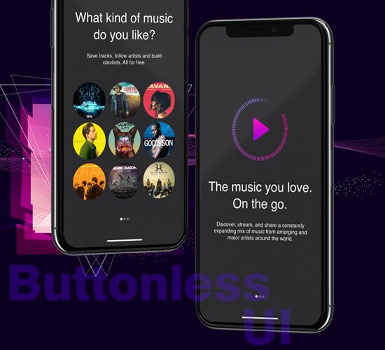 Buttonless UI