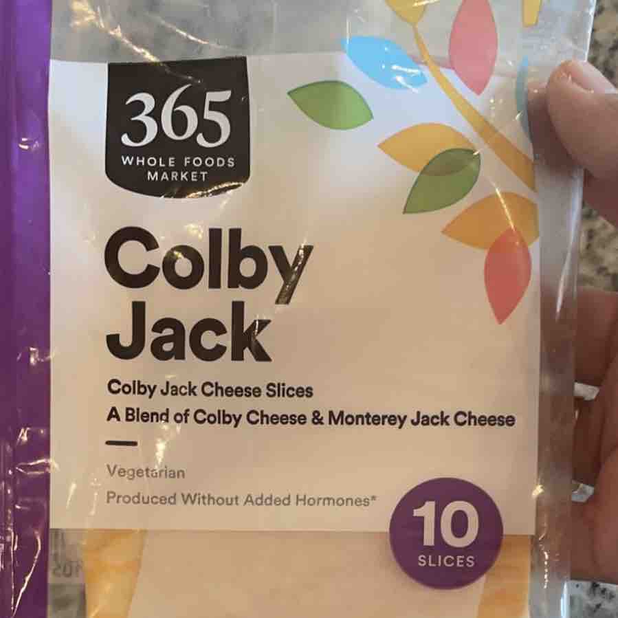 cheese (365) colby jack Health and Nutrition Facts