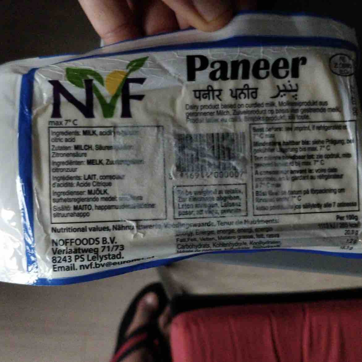 paneer (NF) Health and Nutrition Facts