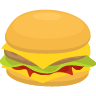 Large bacon cheeseburger with bun and single patty with ketchup and mustard