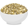 Boiled lentils with salt