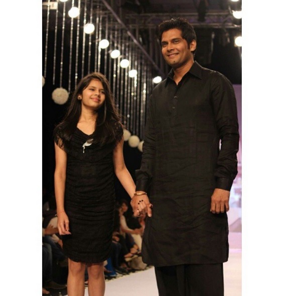 Amar Upadhyay With Daughter Chenab Upadhyay