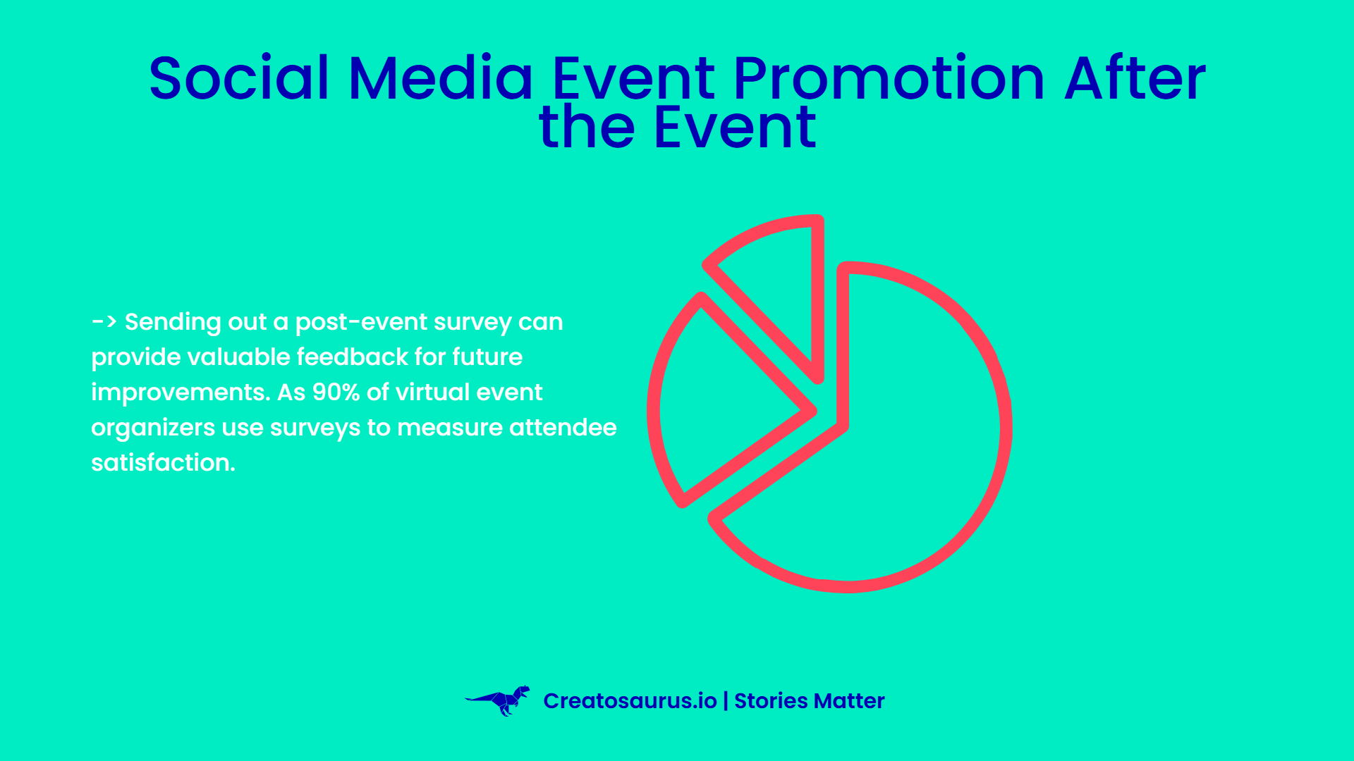 Important to stay on social media after the event 