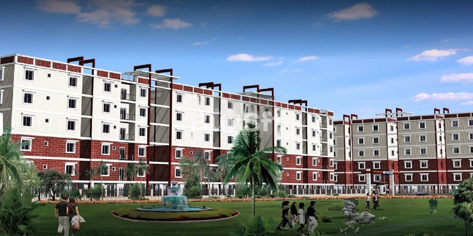 2BHK floor plan