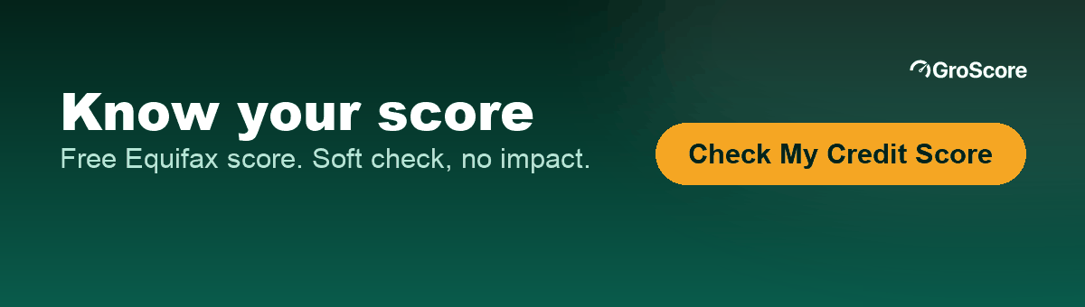 Check your credit score free on GroScore