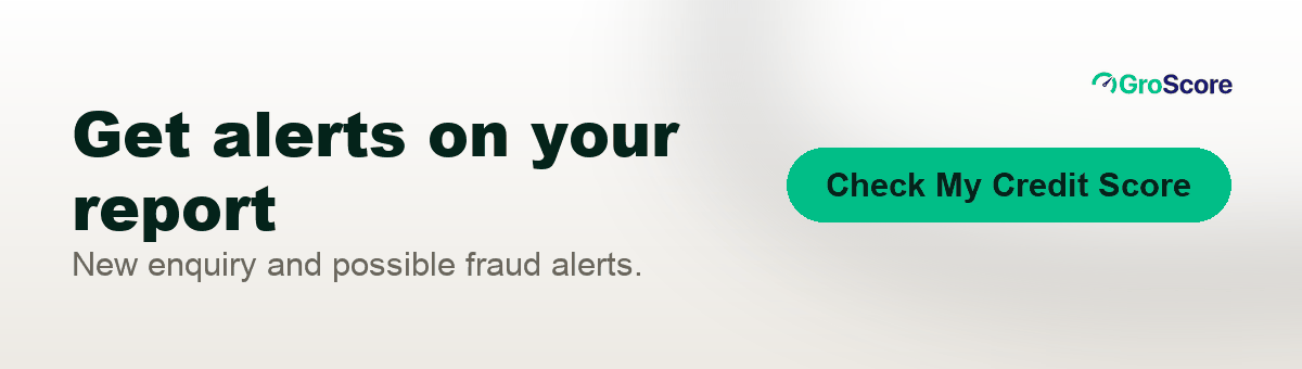 Get new enquiry and possible fraud alerts on GroScore