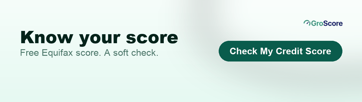 Check your credit score free on GroScore