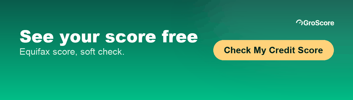 Check your credit card score free on GroScore