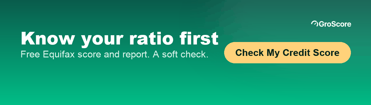 Check your credit score free on GroScore