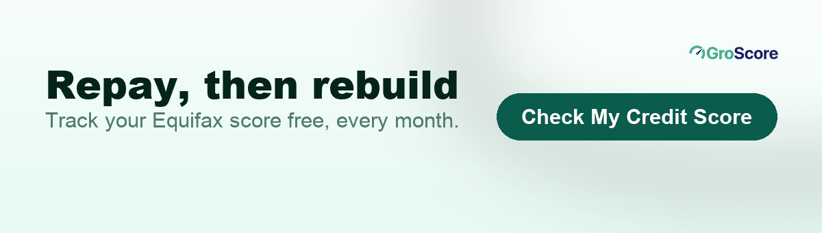 Track your credit score free on GroScore