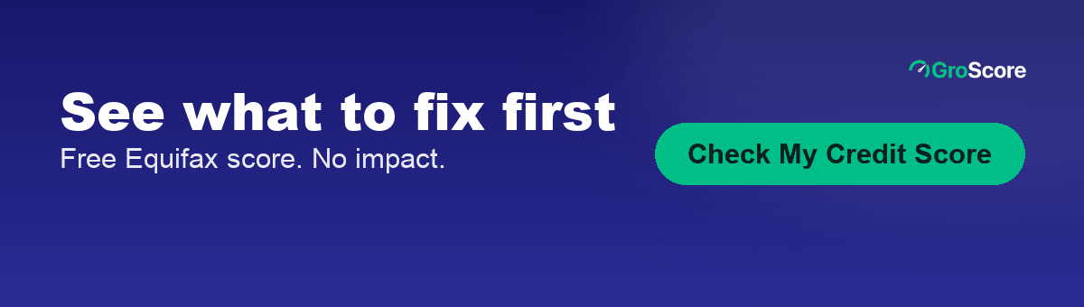 Check your credit score free on GroScore