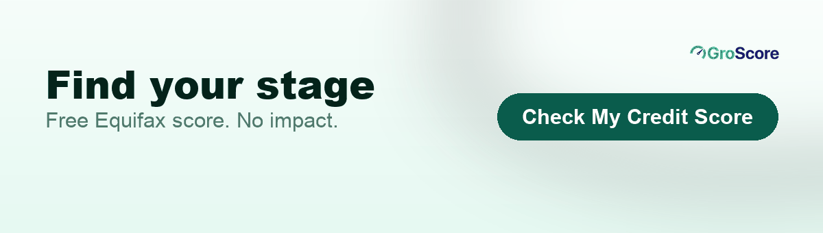 Check your credit score free on GroScore