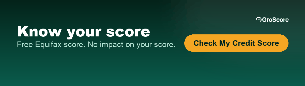 Check your credit score free on GroScore