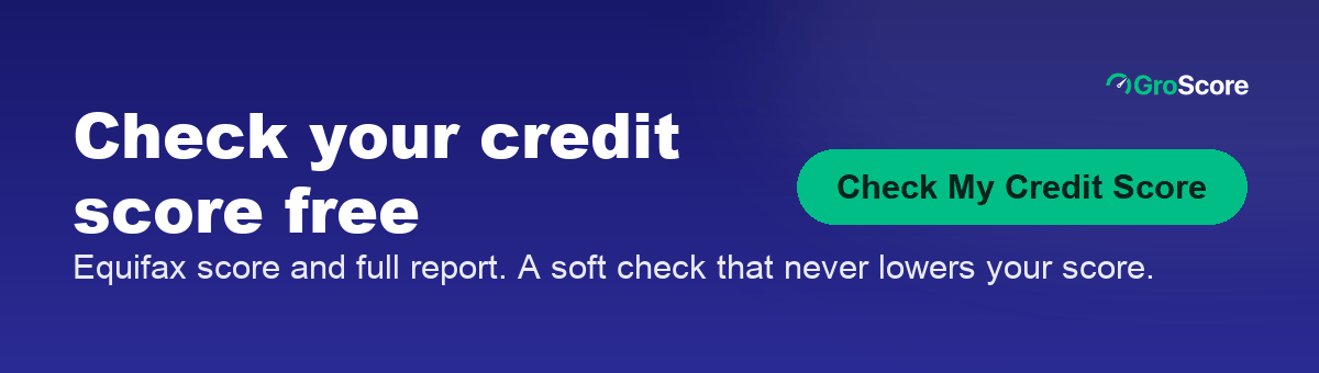 Check your credit score free on GroScore