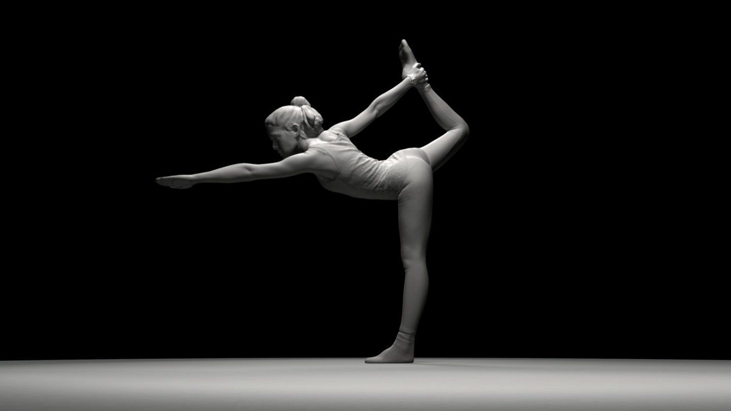 3D model of a gymnast made using Photogrammetry