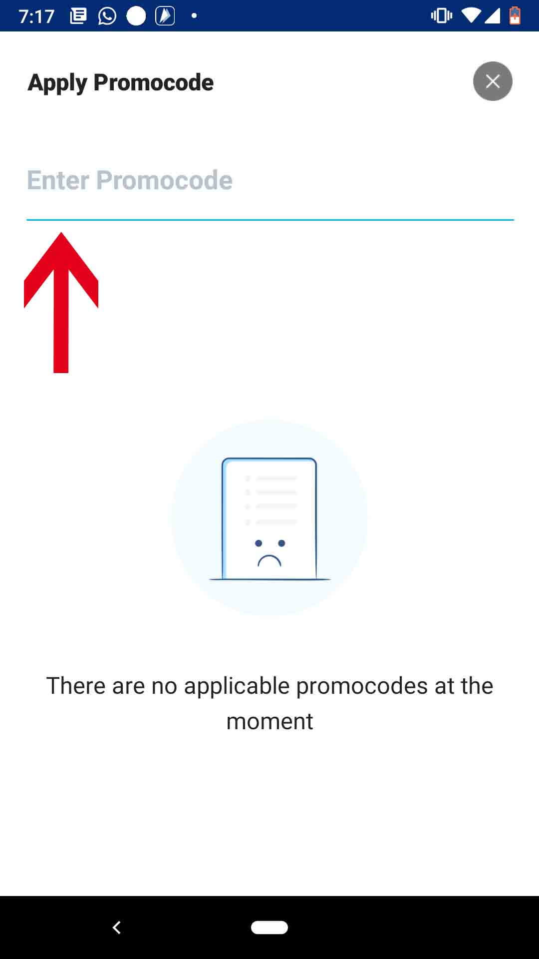 enter your promocode