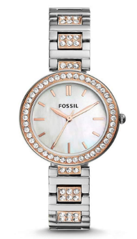 Fossil-Karli 3-Hand 2-Tone-Analogue-Silver-Dial-Stainless-Steel-Women's-Watch-Valentine's-Day-Gifts-50%-Off-on-Fossil-Watches-Amazon