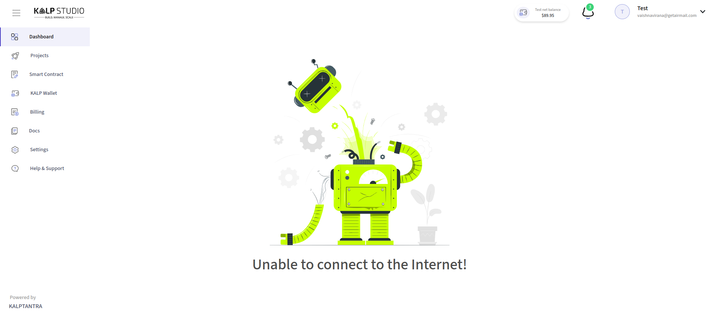 Figure 7: Internet Error