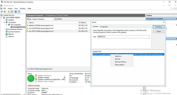 A screenshot of a computer 
Description automatically generated