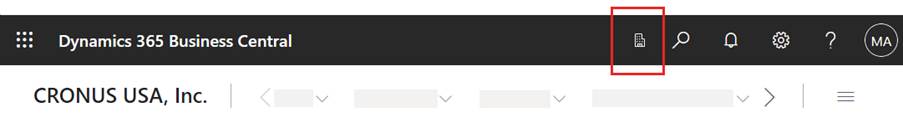 Shows the company switcher icon in the heading of the Business Central client.