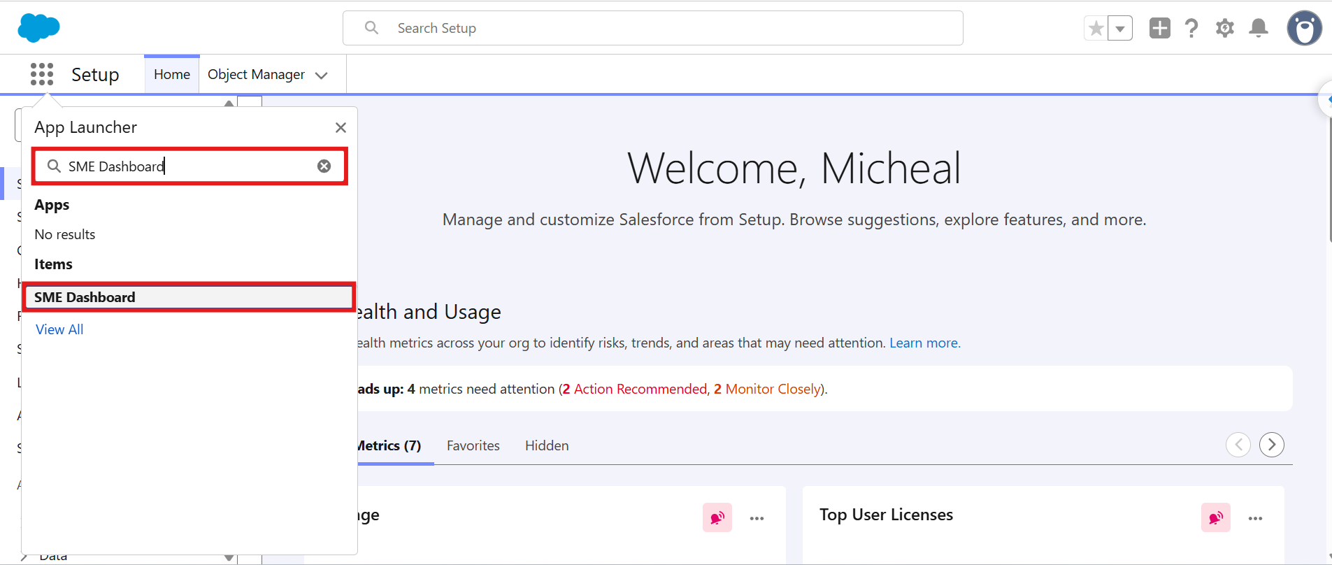 View User Activity Sign Dashboard