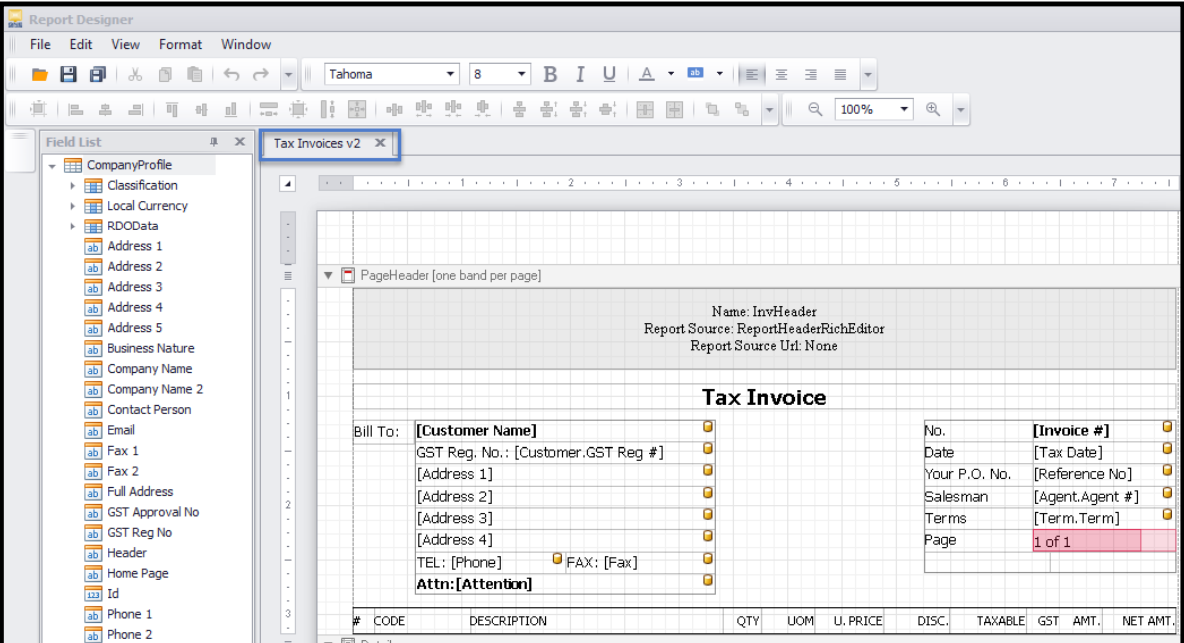 How To Display Remark This Is Computer Generated Invoice No Signature Required On Every Page Qne Software Sdn Bhd